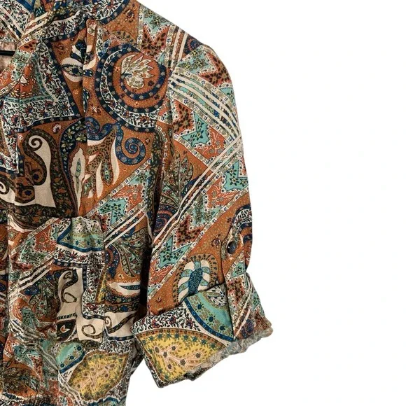 Anthropologie Holding Horses Womens 2 Paisley Print Elastic Waist Mini Dress - Picture 4 of 6